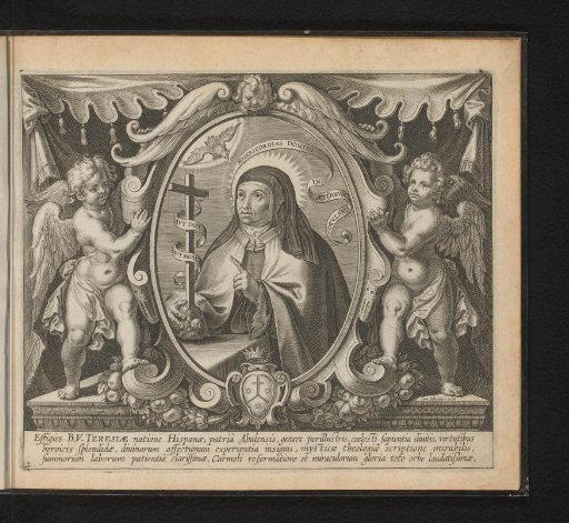 Portrait of St. Theresa of Avila with Two Angels