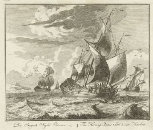 Herring Buss Sailing Homeward, ca. 1725