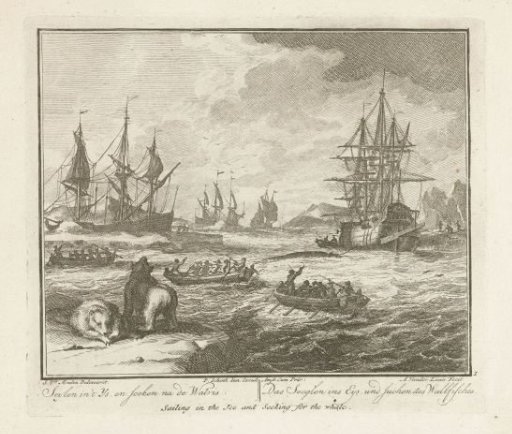 Whale Hunting in the Ice Sea, ca. 1725