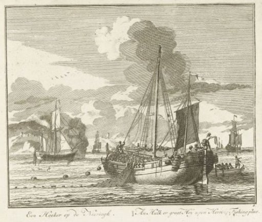 Herring Yacht on the Fishing Grounds, ca. 1725
