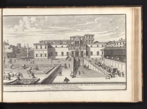 Rear View of Palazzo Barberini in Rome