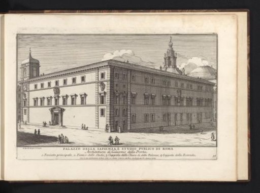 Palazzo della Sapienza with the Sant' Ivo alla Sapienza in Rome