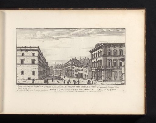 Street from San Marco to Il Gesù in Rome