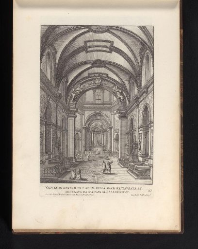 Interior of Santa Maria della Pace in Rome