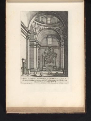 Interior of the Collegiata di San Tommaso da Villanova church