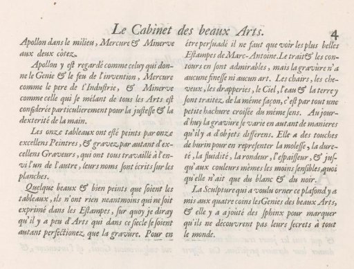 Text page with explanation of the prints, p. 4