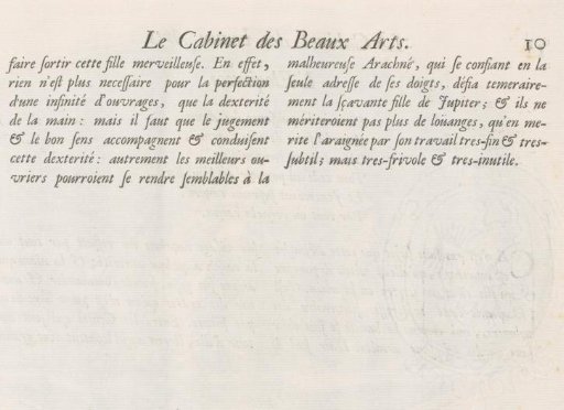 Text page with explanation of the print with Minerva, p. 10