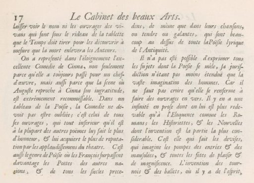 Text page with explanation of the print on Poetry, p. 17