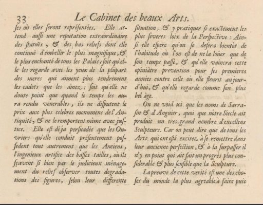 Text page with explanation of the print on Sculpture, p. 33