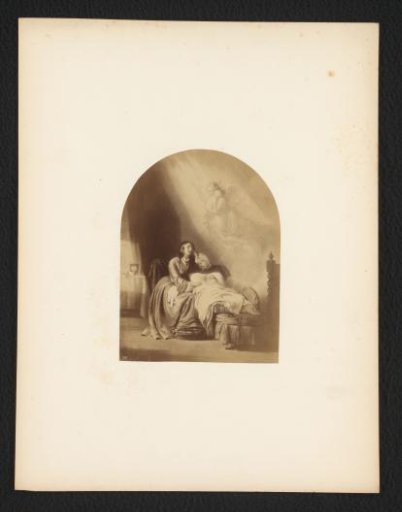 Photoreproduction of the painting The Mothers Dream after Thomas Brooks