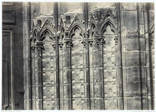 Detail of the south transept of Notre Dame, Paris