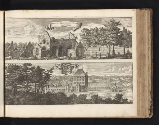 View of Alvastra monastery and Bråborg estate