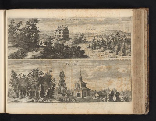 View of Charlottenborg Castle and the ruins of Krokek Monastery