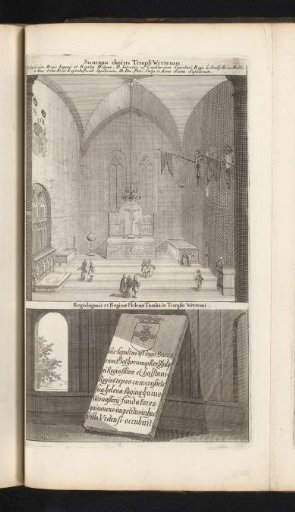 Choir of the Vreta Monastery Church and the tombstone of King Inge I and Queen Helena of Sweden