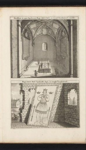 Chapel and tombstone of Erik XI of Sweden in the monastery church of Varnhem