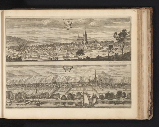 View of the towns of Eksjö and Gränna