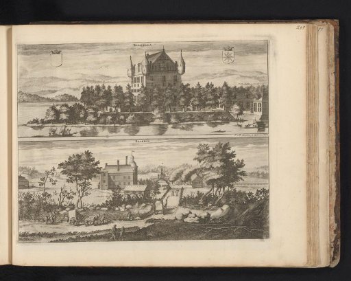 View of Bergkvara Castle and Brokind Castle