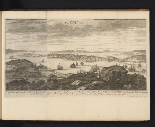 View of the town of Karlskrona, from the north