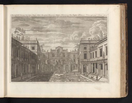 Inner Courtyard and Palace of Nicodemus Tessin the Younger, looking South
