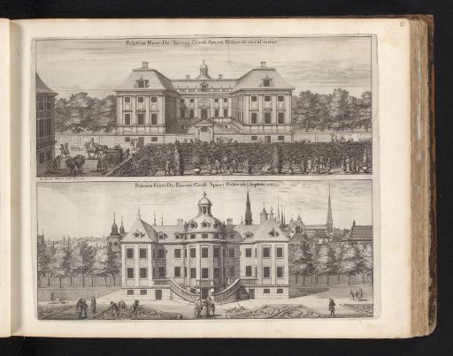 Palace of Carl Larsson Sparre, from the South and the North