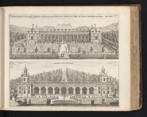 Orangery and walking gallery in the garden of Karlberg Castle