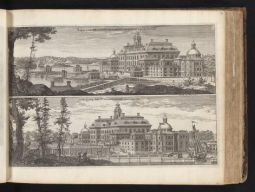 East and west sides of Drottningholm Castle