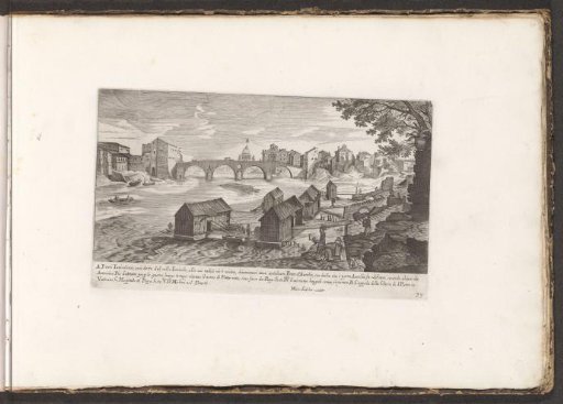 View of Rome with the Tiber and the Ponte Sisto