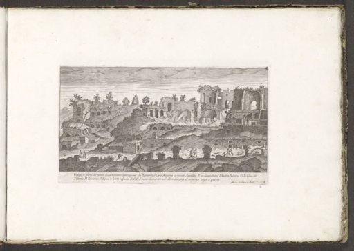 Ruins on the slopes of the Palatine, left the Casa di Tiberio