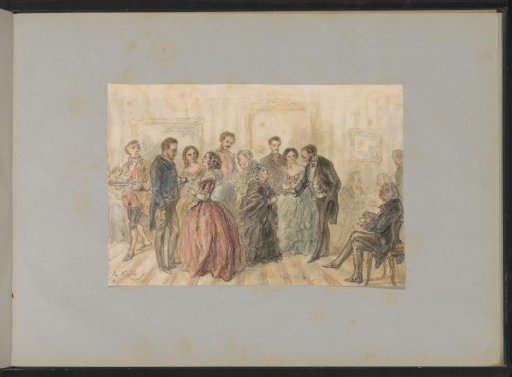 Coffee gathering in an interior