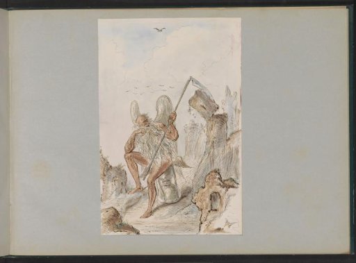 Father Time with a Scythe in a Landscape