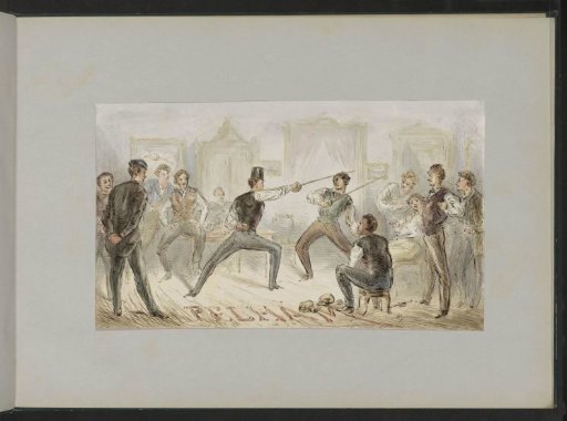 Sword Fight Between Two Men