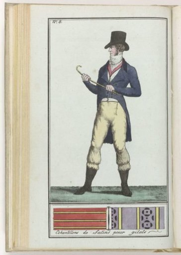 Le Mois, Historical, Literary and Critical Journal, with Figures, Volume 3, No. 8, Year 8 (1799-1800): Samples of Satins