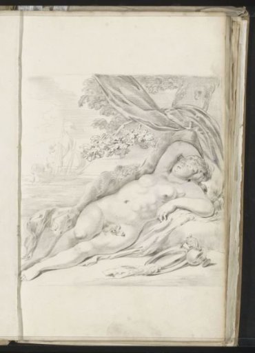 Sleeping Venus under a tree