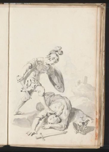 Soldier Subduing an Enemy