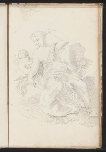 Venus and Amor on a Cloud