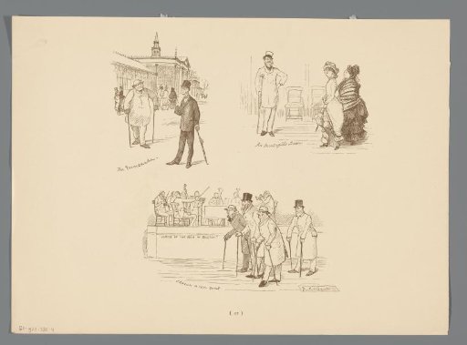 Three Scenes of People in Buxton
