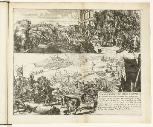Two Depictions of the Siege of Antwerp by the Duke of Parma, 1584-1585