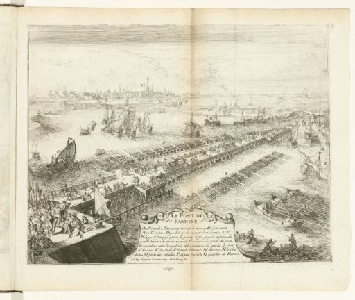 Parma's Ship Bridge over the Scheldt, 1585