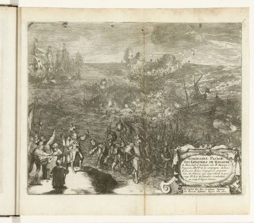 Night march of the Spanish soldiers to Duiveland, 1575