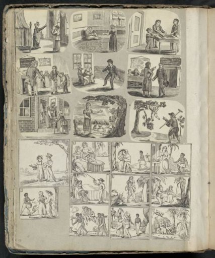 Album leaf with various scenes
