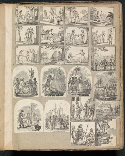 Album leaf with various scenes