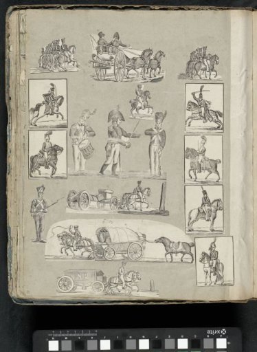 Album leaf with various scenes
