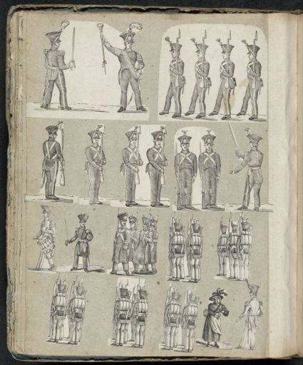 Album leaf with various scenes