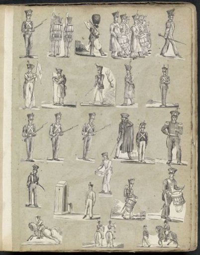 Album leaf with various scenes