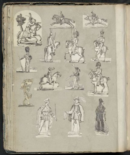 Album leaf with various scenes