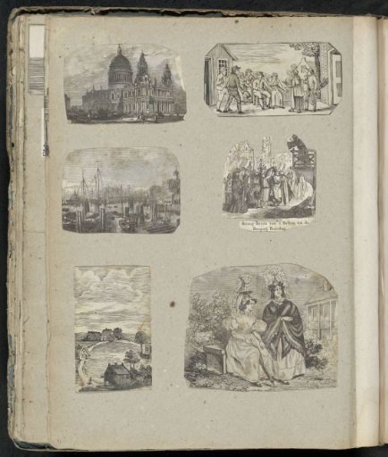 Album leaf with various scenes