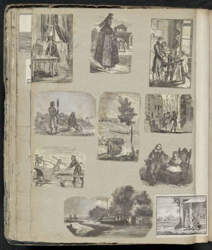 Album leaf with various scenes