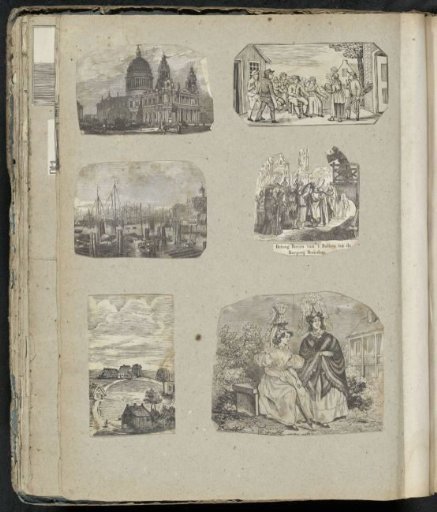 Album leaf with various scenes