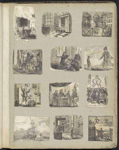 Album leaf with various scenes