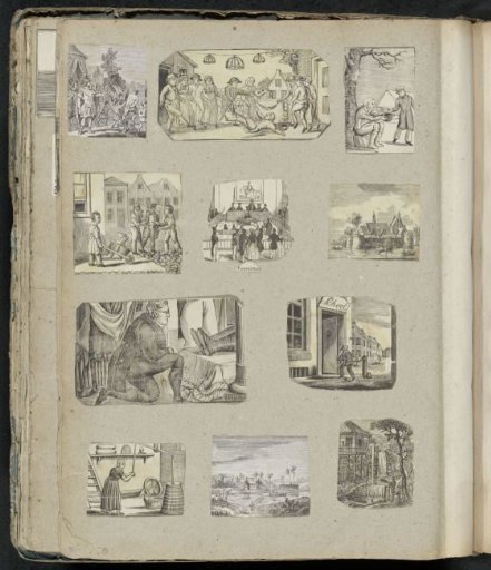 Album leaf with various scenes
